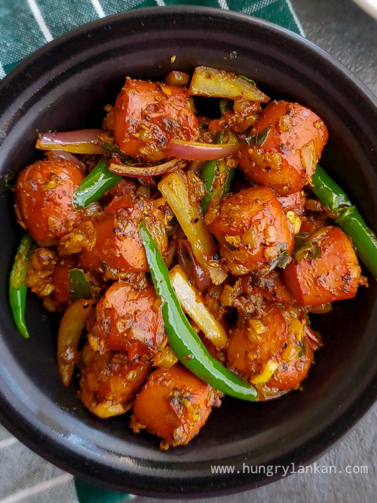 Sausages thel dala/ hot dog stirfry