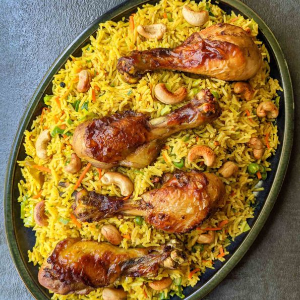 Yellow Rice with Chicken and Vegetables
