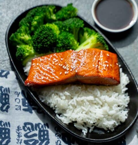 Teriyaki Salmon in Air Fryer
