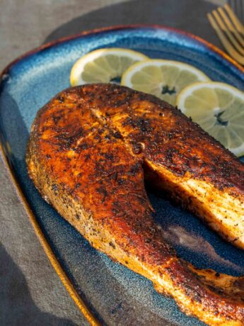 Pan Seared Salmon steak
