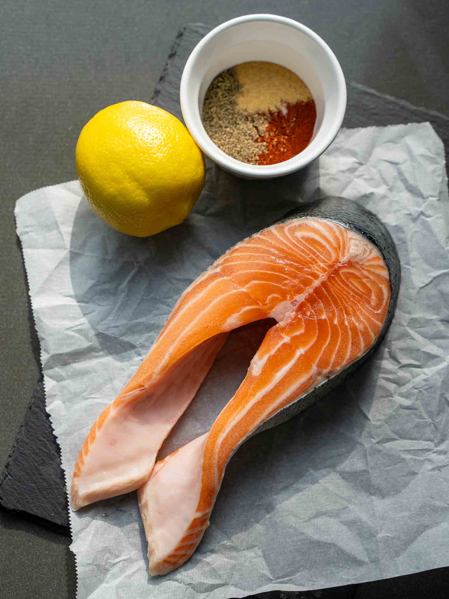 Pan Seared Salmon steak