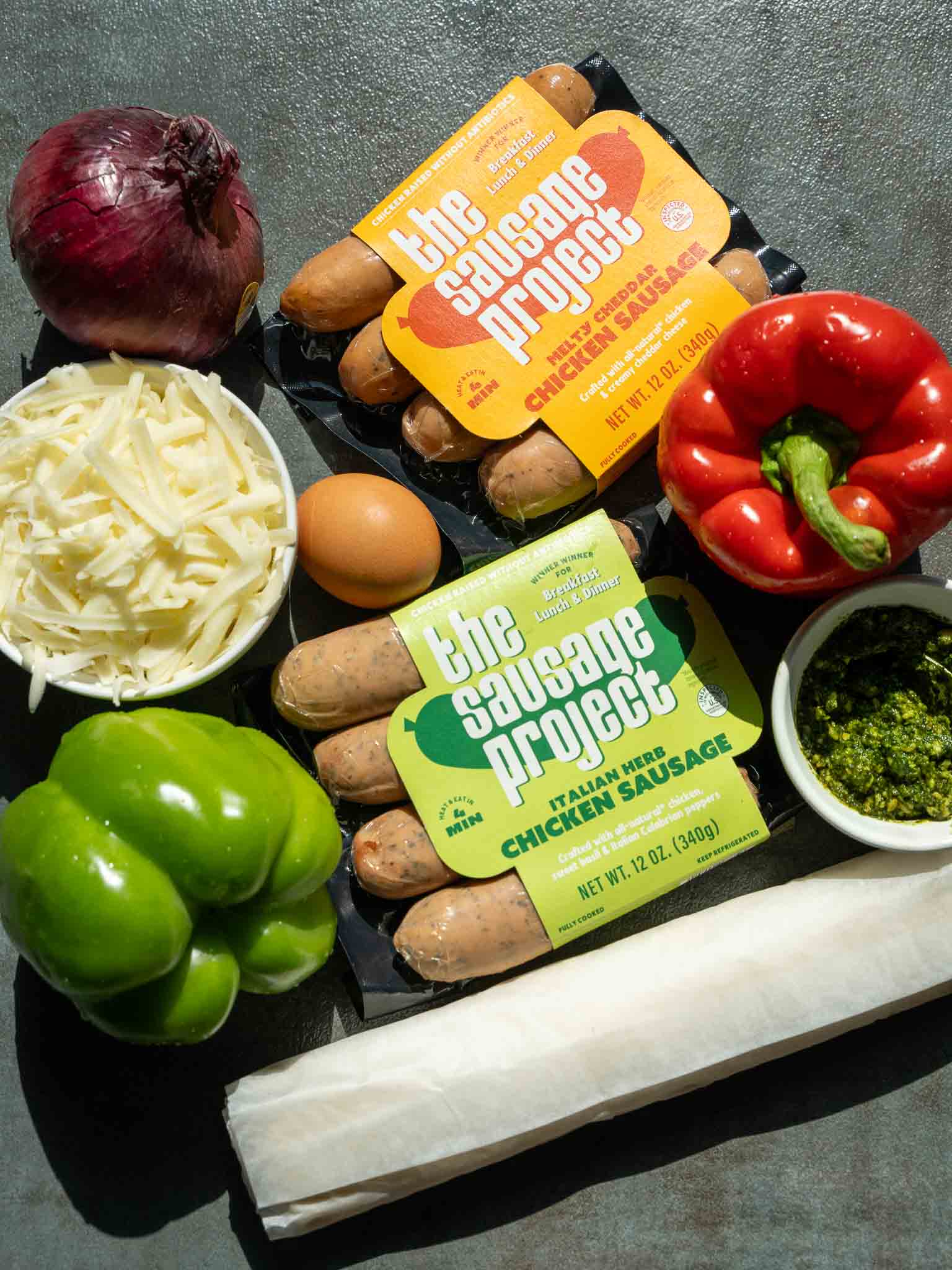 Cheesy sausage puff pastry squares