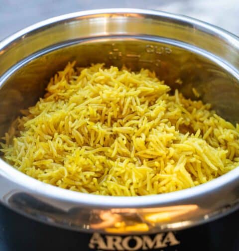 Yellow Rice in Rice Cooker