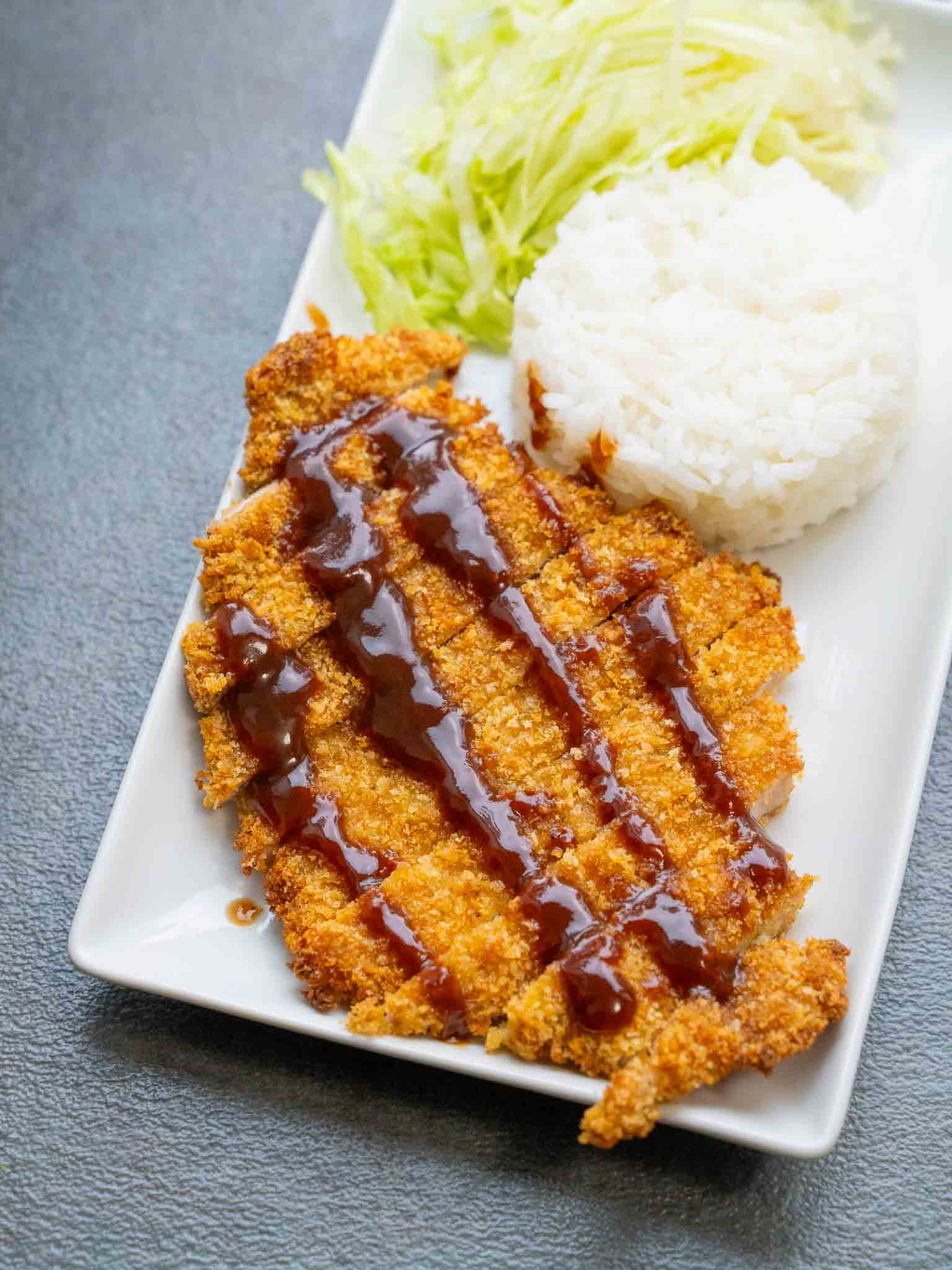 Pork Katsu with sauce in Air Fryer