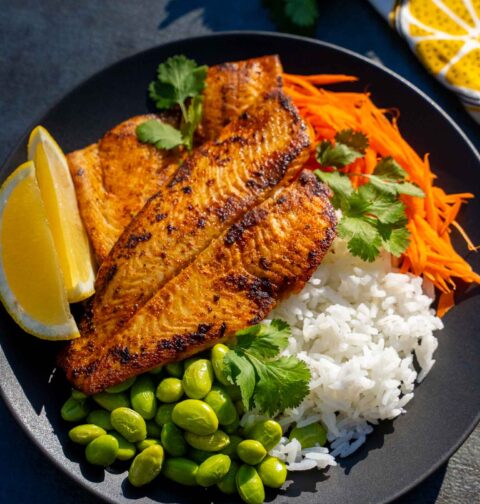 Pan fried flounder fillets